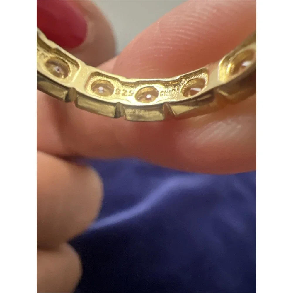 Fuzion Creation FZN Sterling Silver Cubic Zirconia Band Ring 925 Size 8.5